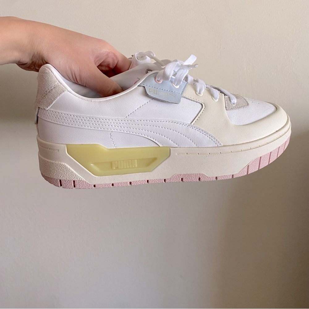 Puma Cali Dream Pastel and White Platform Sneakers